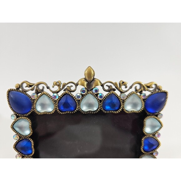 LOT 3 Two's Company Romantic Bohemian 3" Picture Frames Rhinestone Glass Decor - Picture 10 of 12